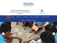 Tablet Screenshot of abhayaschool.com